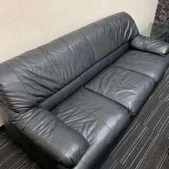 本革 3人掛けソファ4/26までの画像
