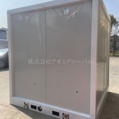 ウォシュレット付き MOBIWAGOトイレユニット 便器や洗面 換気扇・照明付き 仮設トイレ 仮設便所 移動式便所 更衣室や休憩所の画像