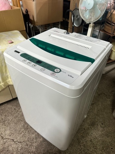 YAMADASELECT 4.5kg 全自動電気洗濯機 YWMT45G1