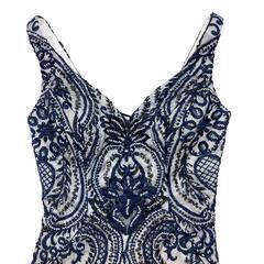 JEAN MACLEAN ジャンマクレーン ダマスク柄 マーメイドロングドレス キャバドレスの画像