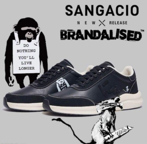 お中元 お歳暮 お年賀 夏 冬 年末年始のご挨拶 ギフト 通販な SANGACIO BRANDALISED 北山形 (ヤマノシン) ブラックスニーカー 靴