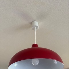 ニトリ　ペンダントライト　レッド