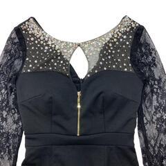 sugar シュガー ビジューバニーワンピース ブラック（ワンピースのみ） キャバドレスの画像