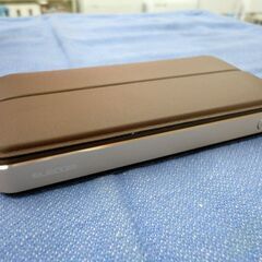エレコム コンパクト ワイヤレススピーカー Bluetooth対応 フラップケース付き LBT-SPTR02 ブラウン ポータブルスピーカー 西岡店の画像