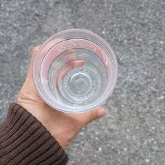 昭和レトロコカコーラティファニー模様グラスの画像