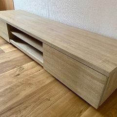【美品】テレビボード 幅150cm ナチュラルの画像
