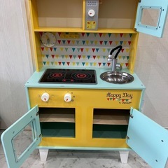 木製わくわくIHキッチン　子供用クッキングトイの画像