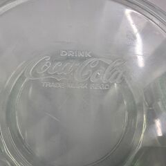 コカコーラセット　ガラス製タッパー　ガラス製灰皿の画像