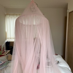 【インテリアに💕】吊り下げ式天蓋カーテンの画像