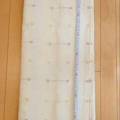 【美品】カーテン⭐イエローベージュ系2種⭐135cm2枚組2セットの画像