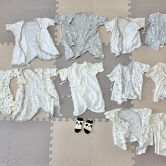 【ベビー50-60サイズ】 肌着11着＋新品靴下