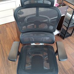 Ergohuman Pro　エルゴヒューマンプロ　デスクチェア　ハイバック　オフィスチェア　キャスター　黒　ブラック　サイズ（約）幅67×奥72×高111～125（座面高46～55）　　■近隣配送無料 買取GO‼　栄和店の画像
