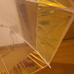 傘　ビニール傘　ステンドグラス柄　オーロラ柄　2本セットの画像