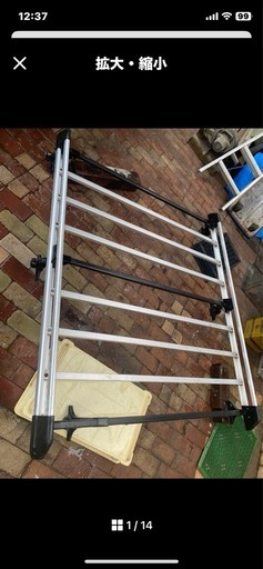 トヨタ純正　thule タウンエース　ルーフキャリア　アルミルーフラック中古