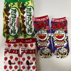 お菓子柄ソックスの画像