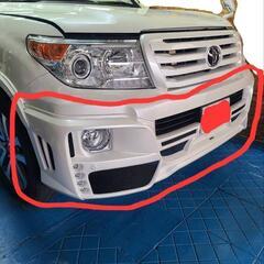 ランクル200中期フロントハーフスポイラーの画像