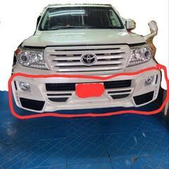 ランクル200中期フロントハーフスポイラーの画像