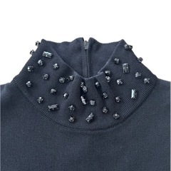 【ZARA】ビジューワンピース Lサイズの画像