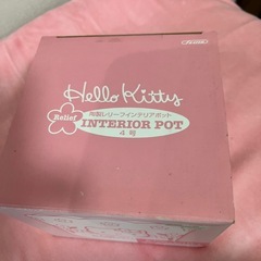 未開封品‼️ハローキティ　ピンク🩷陶器インテリアポット4号の画像