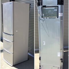 297 Panasonic ノンフロン冷凍冷蔵庫 NR-E414V-N  3ドア 容量406L 2019年製の画像