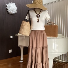 Merong Shop Freeサイズ　マキシスカートの画像