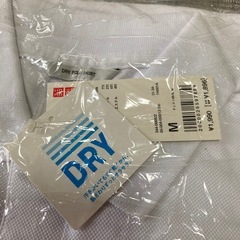 【新品・タグ付き】UNIQLO ★ DRY ポロシャツ  M  ホワイト 人気　①の画像