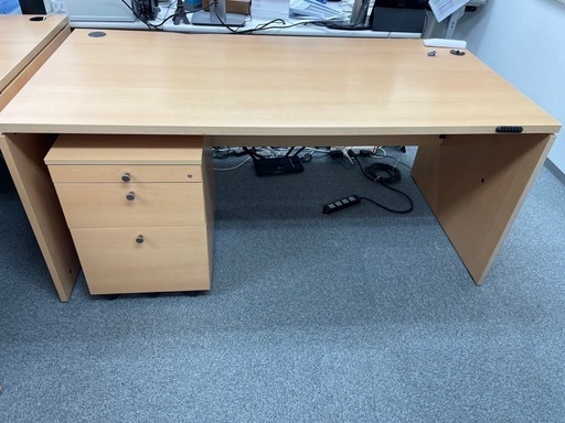 イタリア製　fantoni ufficio  オフィス　デスク 袖机1個 セット 160cm 木製 高級家具