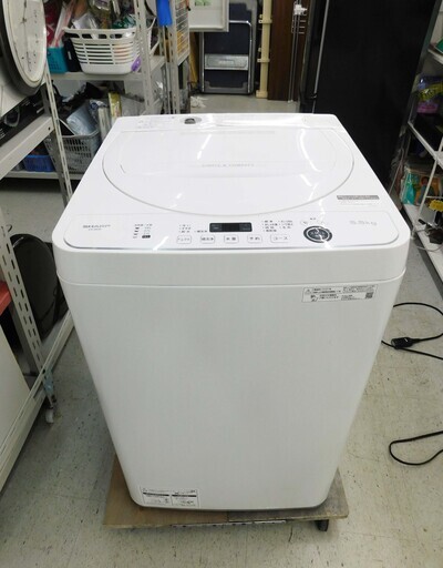 恵庭】シャープ全自動洗濯機ES-GE5E2021年製5.5㎏中古品PayPay