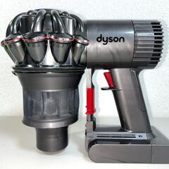 ダイソン 掃除機 V6 本体 16分稼働 DC61 除菌 清掃済み Dyson 【 バッテリー ダストカップ フィルター セット 】mの画像