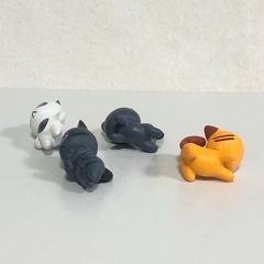 ねこちゃん フィギュア　6個の画像
