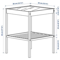 IKEA サイドテーブル　ネスナ　NESNA の画像