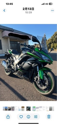 低走行　2022年式カワサキニンジャ1000sx