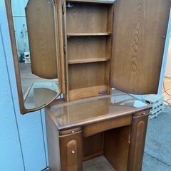 □匠大塚 大塚家具 3面ドレッサー 鏡台 三面鏡□OTSUKA 3面鏡