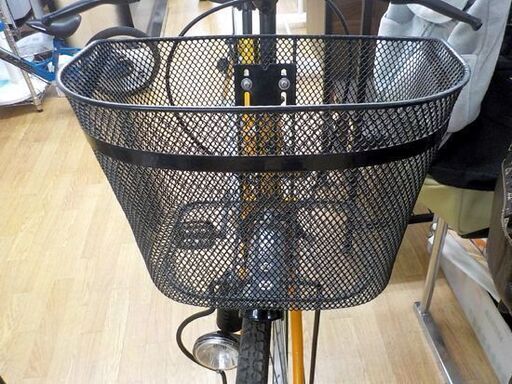 26インチ 自転車 ママチャリ 切替なし 黄色 カゴ・ライト・ベル・カギ付き シティーサイクル 通勤 通学 お買い物 西岡店