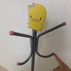 子供　ハンガー掛け　　ピンクの画像