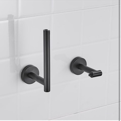 新品⭐️ トイレットペーパーホルダー 紙巻器 SUS304 ステンレススチール ブラックの画像