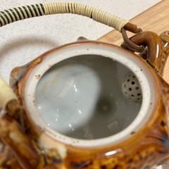 急須　巻貝　サザエ　昭和レトロ　陶器製の画像