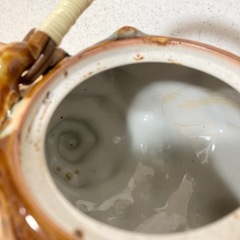 急須　巻貝　サザエ　昭和レトロ　陶器製の画像