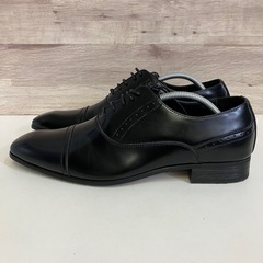 【E06】LIBERAL SHOES　メンズ 革靴 27㎝EEE 黒 美品の画像