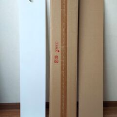 【新品未使用】 フック掛けミラー ウォールミラー ホワイト 100cm 日本製 鏡の画像