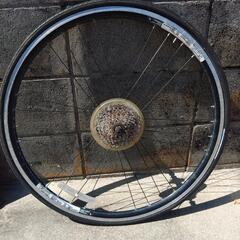 GIANTリア。自転車アルミホイル