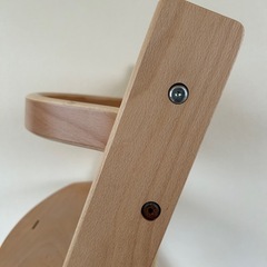 【決まりました】ベビーチェア 幅45cm 木製 高さ調整 キッズ チェア 椅子 天然木 足置き （ ハイチェア キッズチェア 子供用 ハイタイプ）の画像