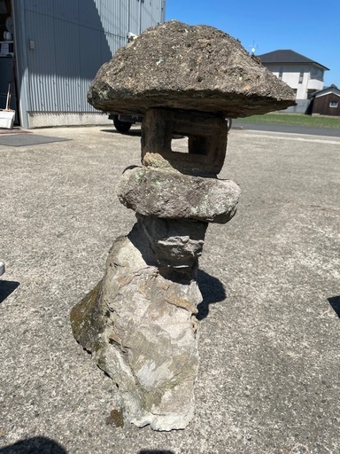 ⑥　灯篭　灯籠　燈篭　石　高さ83cm 園芸　庭