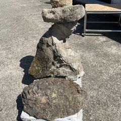 ⑥　灯篭　灯籠　燈篭　石　高さ83cm 園芸　庭の画像