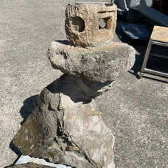 ⑥　灯篭　灯籠　燈篭　石　高さ83cm 園芸　庭の画像