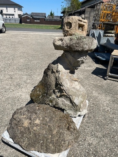 ⑥　灯篭　灯籠　燈篭　石　高さ83cm 園芸　庭