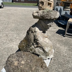 ⑥　灯篭　灯籠　燈篭　石　高さ83cm 園芸　庭の画像