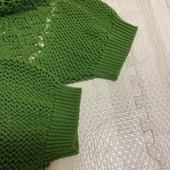 【新品未使用】透かし編みカーディガンの画像