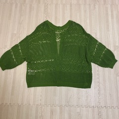 【新品未使用】透かし編みカーディガンの画像