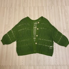【新品未使用】透かし編みカーディガン